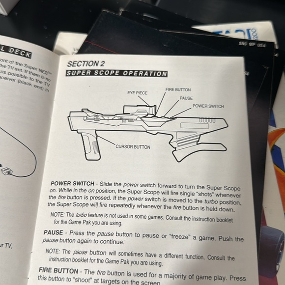 SUPER SCOPE 6 AND SUPER NES SCOPE BOOKLET - Picture 7 of 8